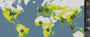feeding the world map